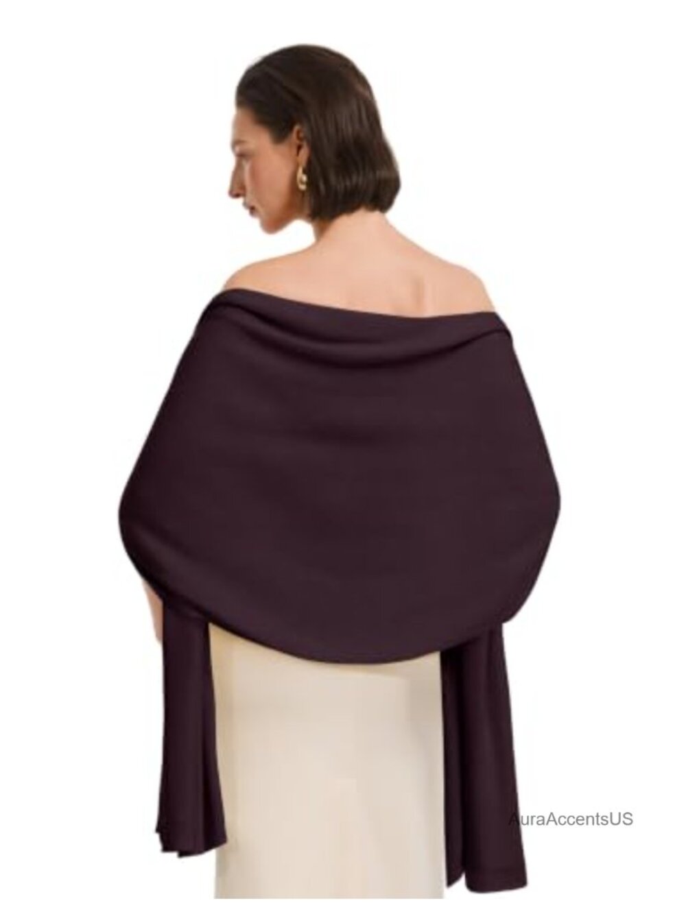 Silky Soft Pashmina Shawl Wrap for Evening Dress Wedding Scarf